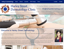 Tablet Screenshot of harleystdermatology.com